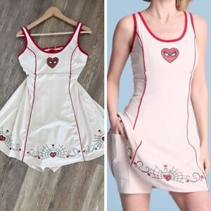 Marvel Spider-Man Mask Webbed Active Dress NWT Box Lunch